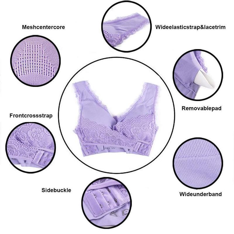 Langaton edessä ristisolki pitsi Lift Bra - Image 2