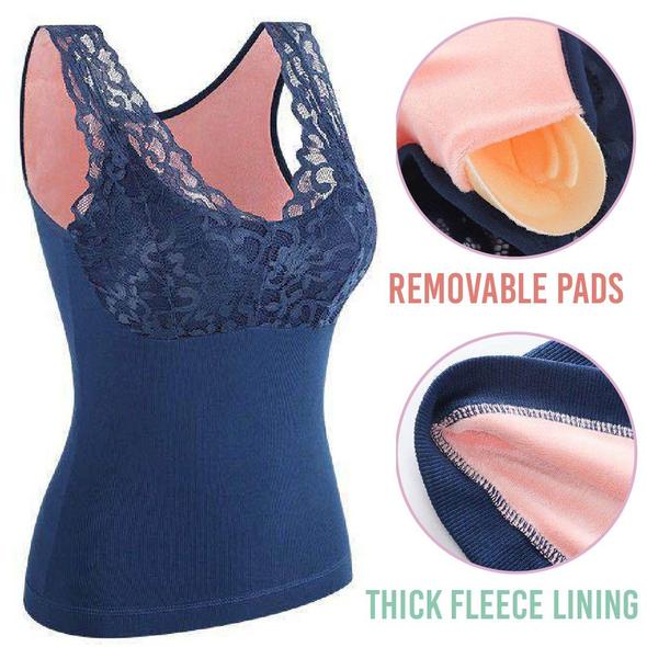 Fleece syväleikkaus toppi - Image 4