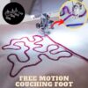 Free Motion Couching jalka