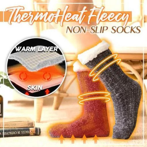 ThermoHeat Fleecy luistamattomat sukat (50% OFF)